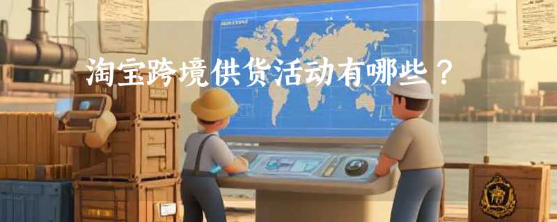 淘宝跨境供货活动有哪些？