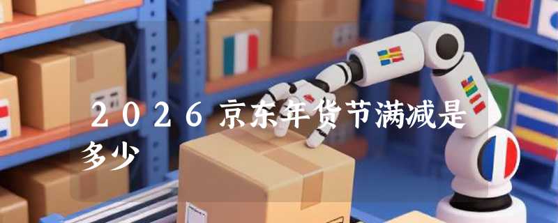 2026京东年货节满减是多少