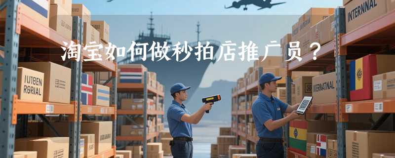 淘宝如何做秒拍店推广员？