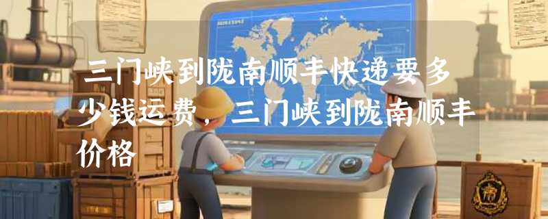 三门峡到陇南顺丰快递要多少钱运费，三门峡到陇南顺丰价格