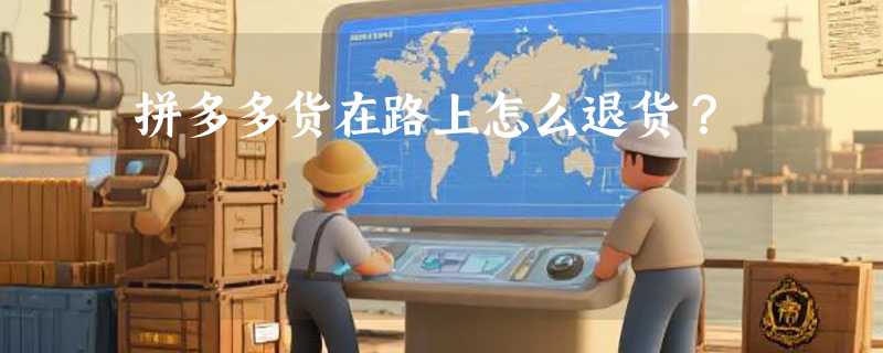 拼多多货在路上怎么退货？