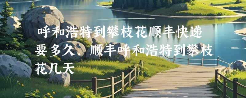 呼和浩特到攀枝花顺丰快递要多久，顺丰呼和浩特到攀枝花几天