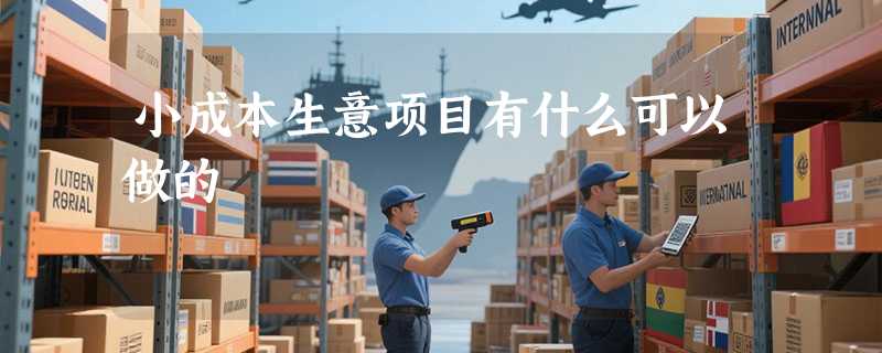 小成本生意项目有什么可以做的