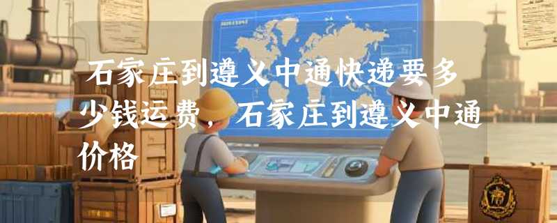 石家庄到遵义中通快递要多少钱运费，石家庄到遵义中通价格