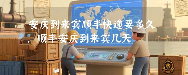 安庆到来宾顺丰快递要多久，顺丰安庆到来宾几天