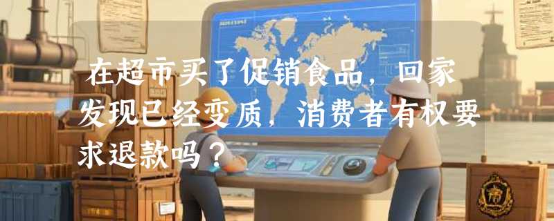在超市买了促销食品，回家发现已经变质，消费者有权要求退款吗？