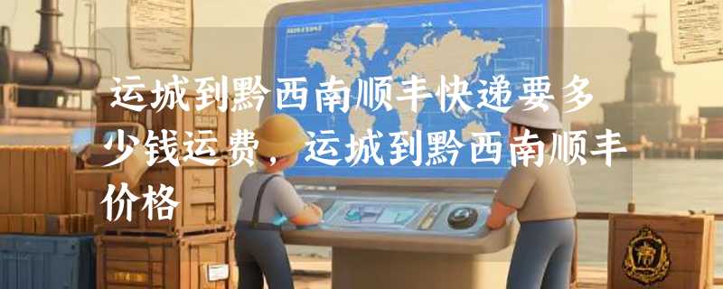 运城到黔西南顺丰快递要多少钱运费，运城到黔西南顺丰价格