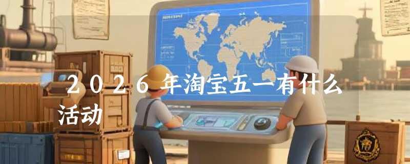 2026年淘宝五一有什么活动