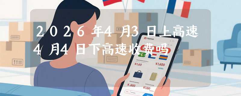 2026年4月3日上高速4月4日下高速收费吗
