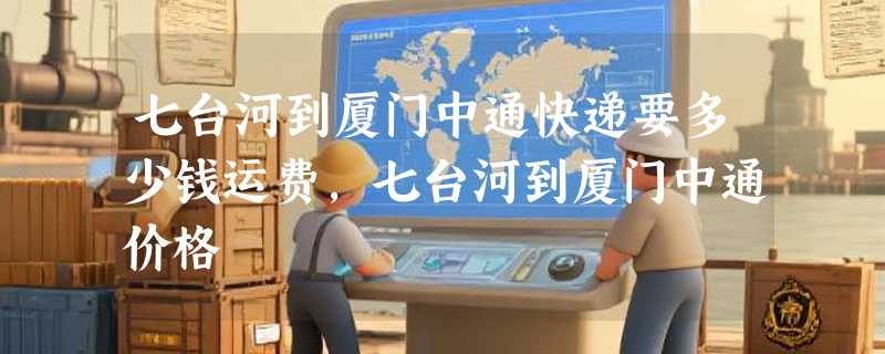 七台河到厦门中通快递要多少钱运费，七台河到厦门中通价格