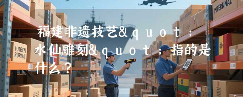 福建非遗技艺"水仙雕刻"指的是什么？