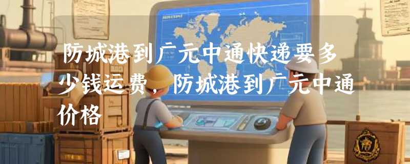 防城港到广元中通快递要多少钱运费，防城港到广元中通价格